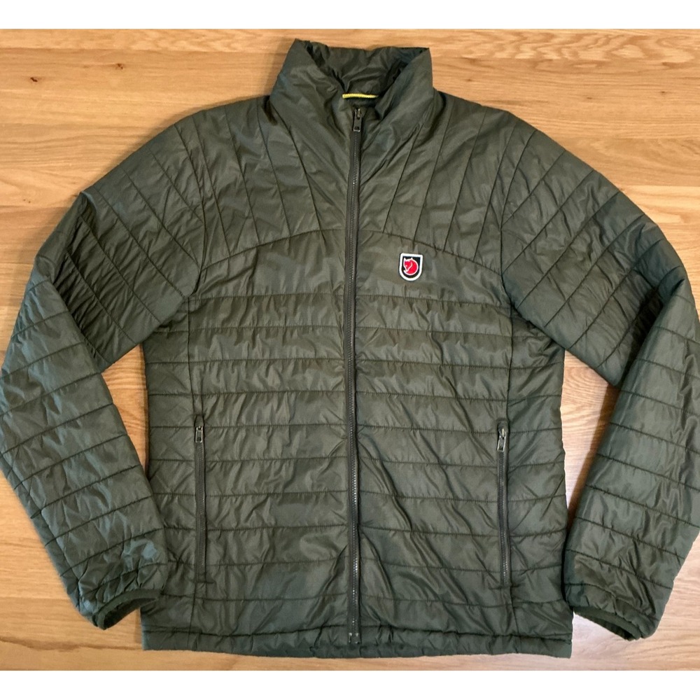 Fjallraven Expedition X-Latt Jacket Mens S Green Insulated Puffer 86333 Hiking